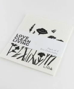 LIGA ECO Dishcloths Wildflower + Fern