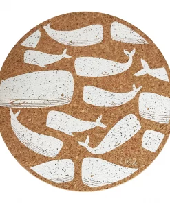 LIGA Cork Placemat White Whales
