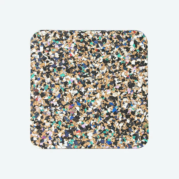 LIGA Set Of Four Beach Clean Square Cork Coasters 4 LIGA Set Of Four Beach Clean Square Cork Coasters