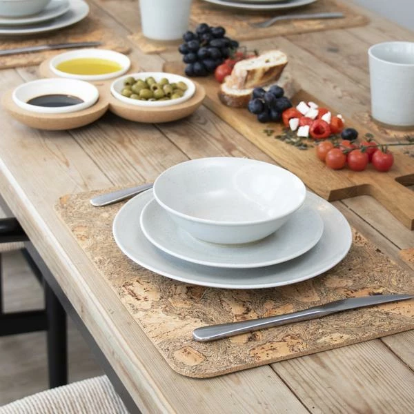 LIGA Naturally Smoked Rectangle Cork Coasters Placemats Sets 6 LIGA Naturally Smoked Rectangle Cork Coasters Placemats Sets