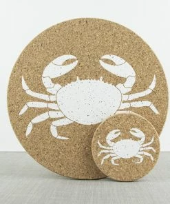 LIGA Cork Placemats Crab Set 9 LIGA Cork Placemats Crab Set
