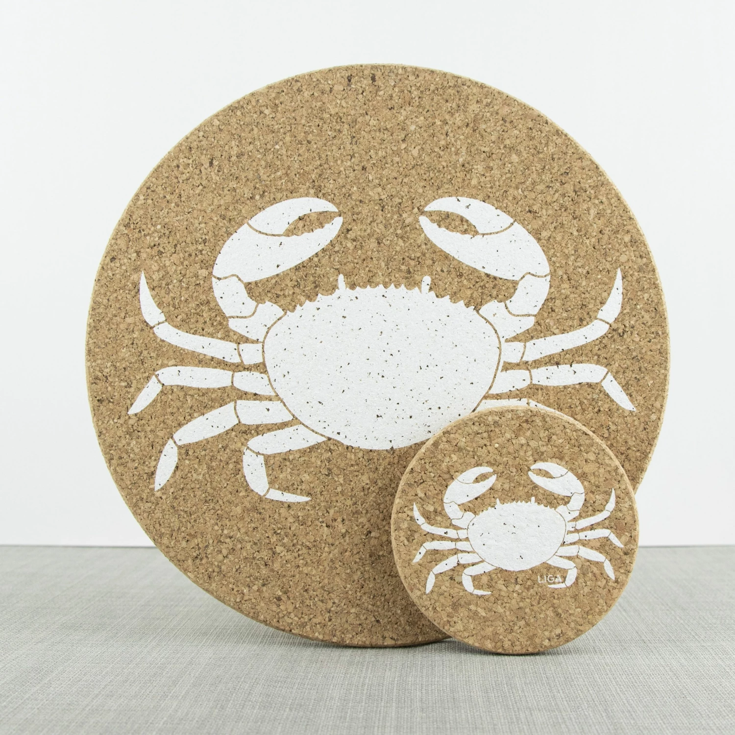 LIGA Cork Placemats Crab Set 4 LIGA Cork Placemats Crab Set