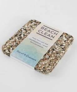 LIGA Set of 4 Beach Clean Square Coasters