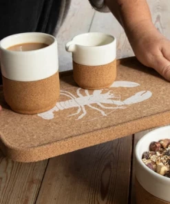 LIGA Lobster Print Cork Tray