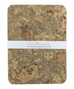 LIGA Ice Grey Rectangle Cork Placemats