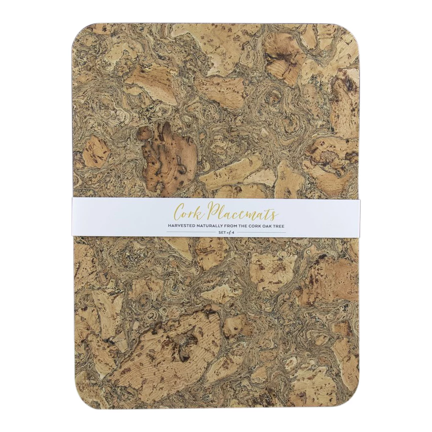 LIGA Ice Grey Rectangle Cork Placemats 3 LIGA Ice Grey Rectangle Cork Placemats