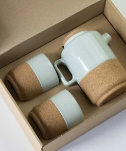 LIGA Teapot + 2 Gift Set - Aqua 13 LIGA Teapot + 2 Gift Set - Aqua