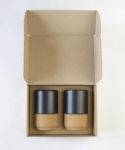 LIGA Large Mug Gift Set Matte Black