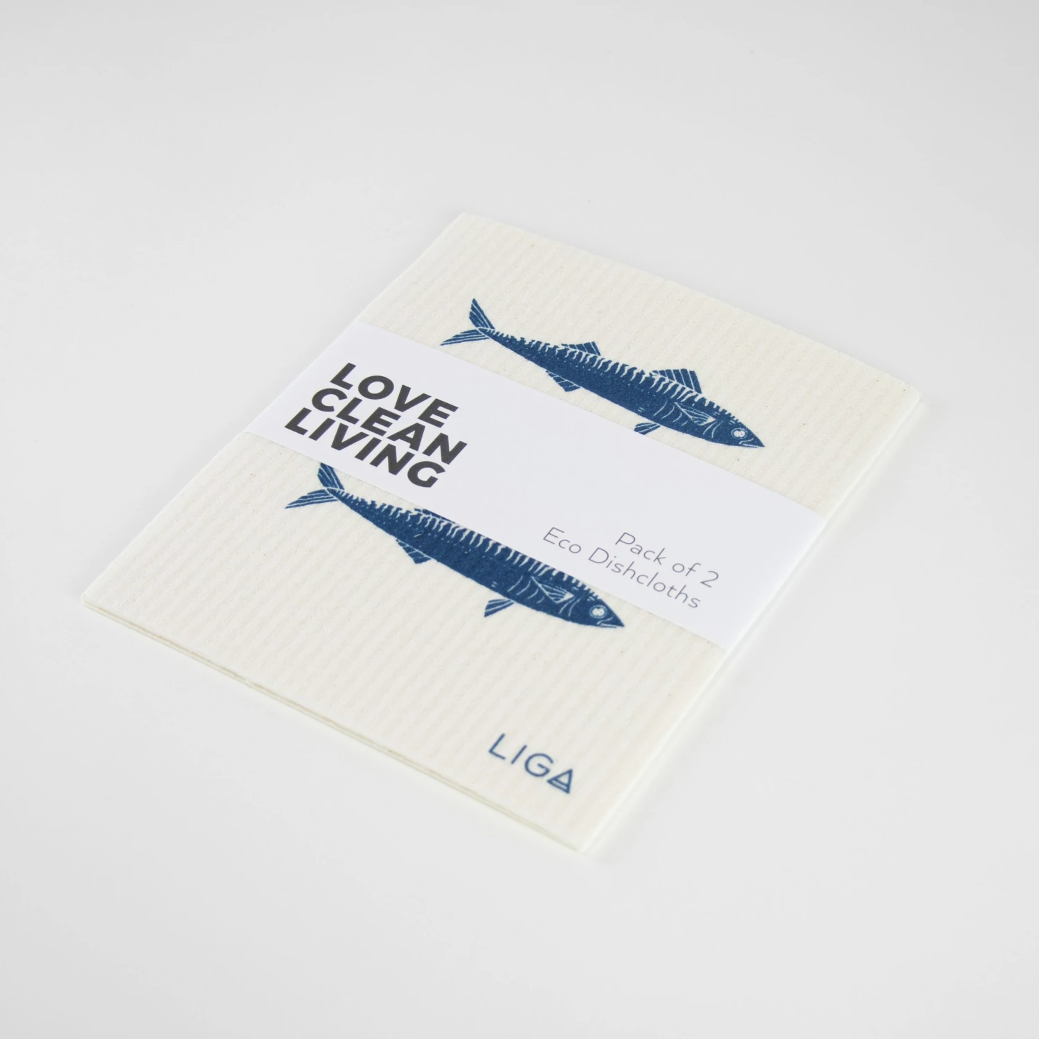 LIGA Eco Dishcloths Mackerel Sunshine 3 LIGA Eco Dishcloths Mackerel Sunshine
