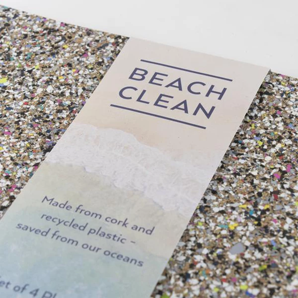 LIGA Set Of 4 Beach Clean Rectangular Placemats 4 LIGA Set Of 4 Beach Clean Rectangular Placemats