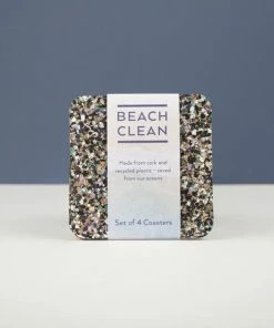 LIGA Eco Beach Clean Coasters Square Set Of 4