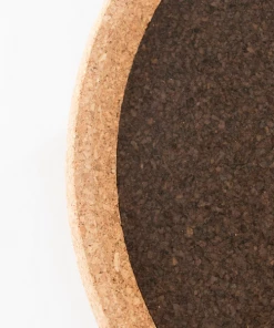 LIGA Smoked Cork Round Tray