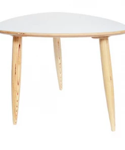 LIGA White Pebble Side Table