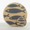 LIGA Liga Cork Fish Placemat Grey Set of 4