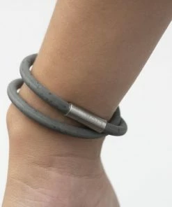 LIGA Cork Eco Wristband Double Grey Large