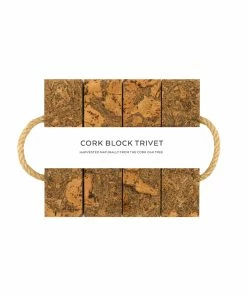 LIGA Cork Trivet Block Ice Grey
