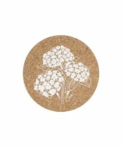 LIGA Cork Coasters Hydrangea Set