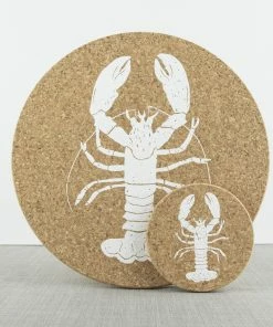 LIGA Cork Coaster Lobster Set