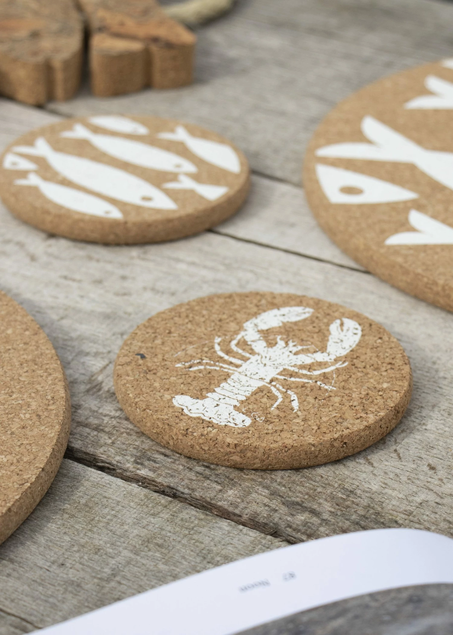 LIGA Cork Placemats Lobster Set 6 LIGA Cork Placemats Lobster Set