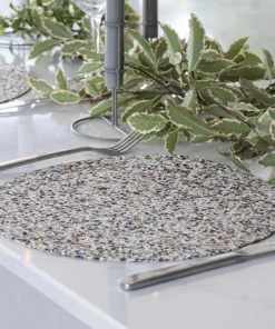 LIGA Set Of 4 Beach Clean Round Placemats