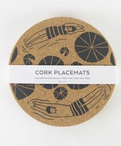 LIGA Cork Placemats Wild Swimmers Set