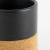 LIGA Black Ceramic And Cork Coffee Mug