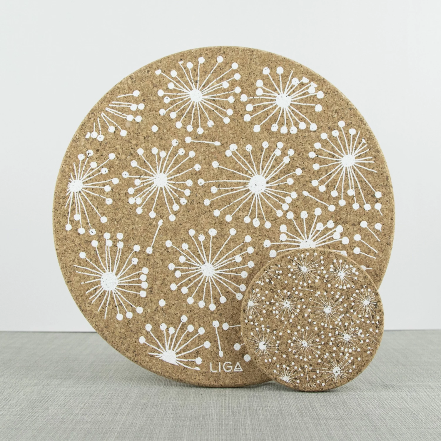 LIGA Cork Placemats Dandelion Set 5 LIGA Cork Placemats Dandelion Set