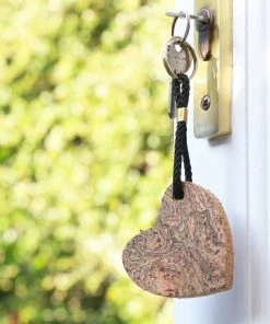 LIGA Cork Keyring Heart