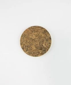 LIGA Ice Grey Round Cork Coasters - Set of 4