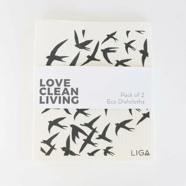 LIGA Eco Dishcloths Swallow & Dandelion 3 LIGA Eco Dishcloths Swallow & Dandelion