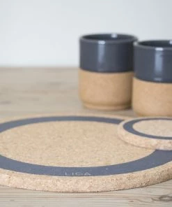 LIGA Cork Placemat Earth Grey 8 LIGA Cork Placemat Earth Grey