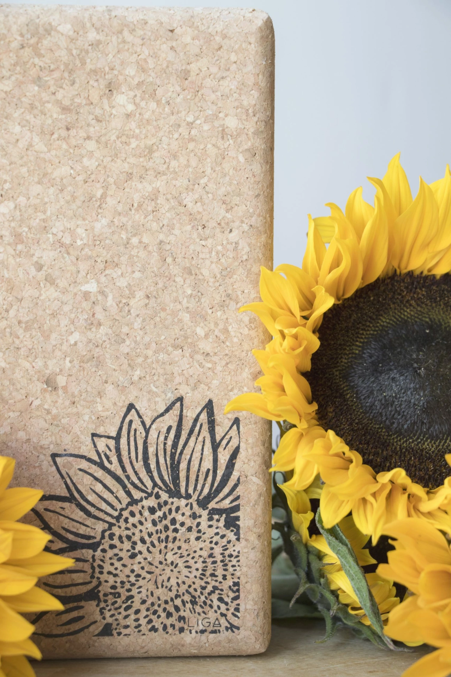LIGA Cork Yoga Blocks Sunflower S 2 5 LIGA Cork Yoga Blocks Sunflower S 2
