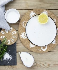 LIGA Cork Coaster Oysters Set 13 LIGA Cork Coaster Oysters Set