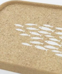 LIGA Cork Drinks Tray - Fish