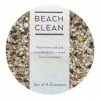 LIGA Beach Clean Round Coasters Set of 4