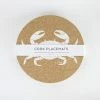 LIGA Cork Placemats Crab Set 2 LIGA Cork Placemats Crab Set