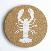LIGA Cork Placemat White Lobster 2 LIGA Cork Placemat White Lobster