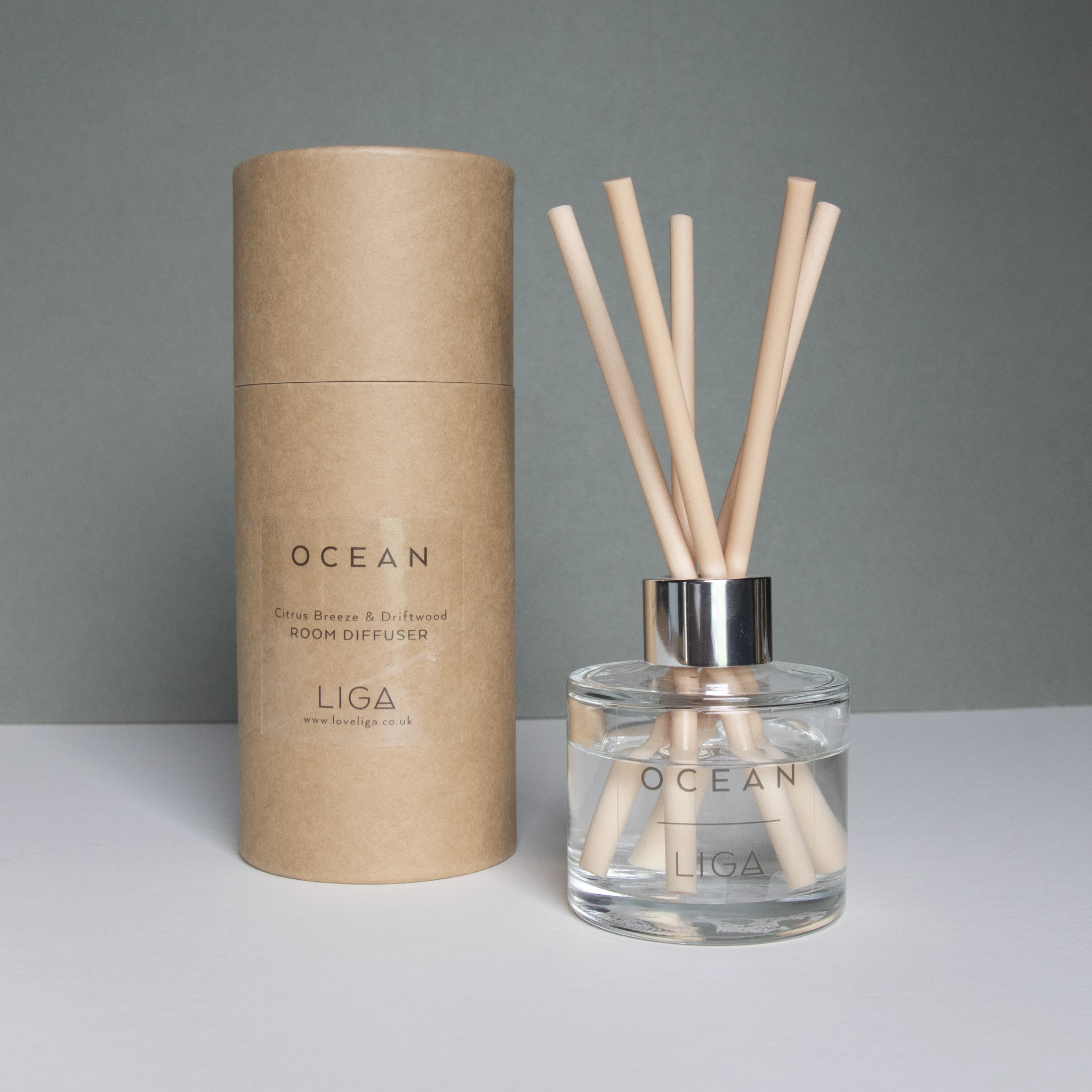 LIGA Citrus Breeze And Driftwood Ocean Reed Diffuser Set 4 LIGA Citrus Breeze And Driftwood Ocean Reed Diffuser Set