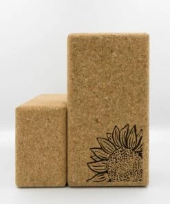 LIGA Cork Sunflower Yoga Block