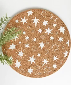 LIGA Set of 4 Cork Star Coasters