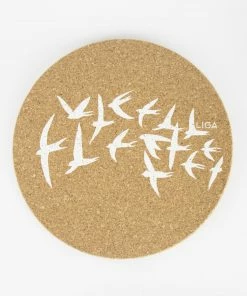 LIGA Cork Placemat Swallows White