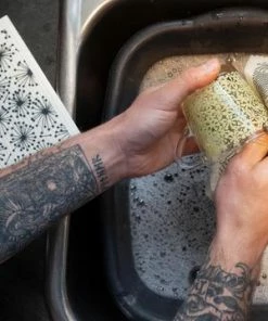 LIGA Pack of 2 Swallow and Dandelion Eco Dishcloths