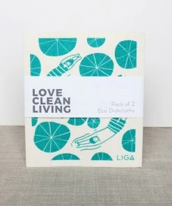 LIGA Wild Swimming and Hydrangea Eco Dishcloths