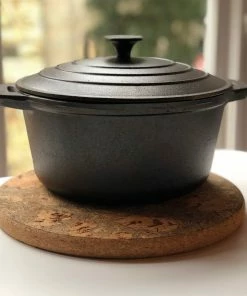 LIGA Small Ice Grey Cork Trivet