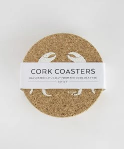 LIGA Cork Coaster Crab Set