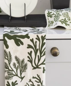 LIGA Seaweed Olive Organic Tea Towel
