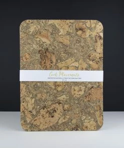 LIGA Ice Grey Rectangle Cork Placemats