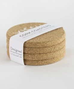 LIGA Cork Coasters Swallows White Set