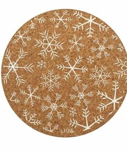 LIGA Cork Placemat Snowflakes