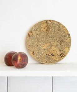 LIGA Small Ice Grey Cork Trivet